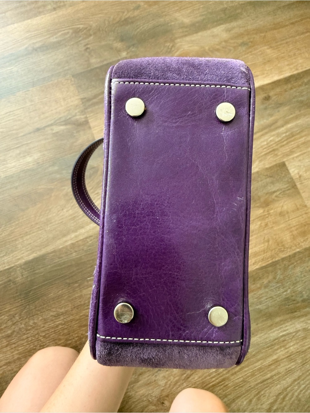 Vintage Coach Kisslock bag in Optic Purple - Picture 4 of 9